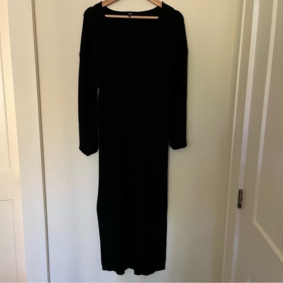 LINE ribbed v-neck knit dress - Picture 6 of 6